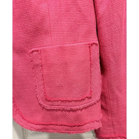 Nygard Collection Blazer Jacket Women's Size 14 Pink Silk Blend - Picture 2 of 9